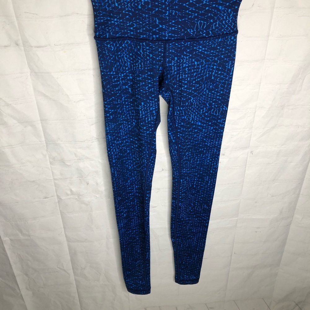 Lululemon Wunder Under III Pant Leggings Samba Snake Kayak Blue Hero Women’s 4